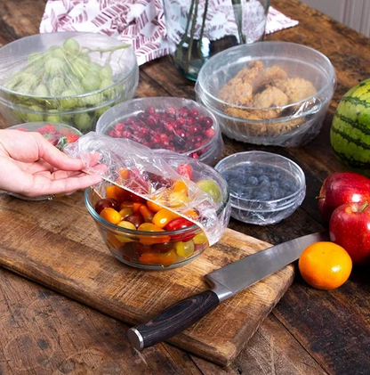 Reusable Elastic Stretch Wrap Food Covers